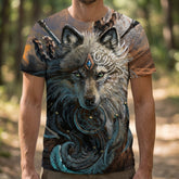 INDIAN CHIEF WOLF T-SHIRT