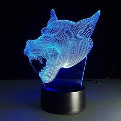 3d Illusion Lamp Wolf | Wolf-Horde-16 changing colors-