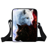 Angel and demon wolf shoulder bag | Wolf-Horde-ANGEL AND DEMON-