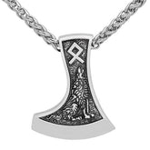 Axe Wolf Necklace | Wolf-Horde-Silver-