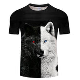 Black and White Wolf T Shirt | Wolf-Horde S