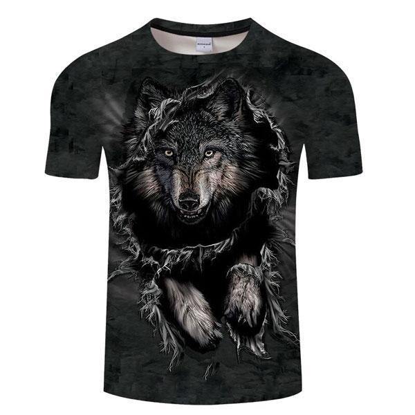 Black Wolf T Shirt Wolf-Horde - Main Image