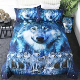 Blue Wolf Bed Set | Wolf-Horde-Simple (172x218)-