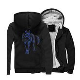 Blue Wolf Jacket | Wolf-Horde Black