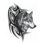 Dire Wolf Tribal Wolf Tattoo | Wolf-Horde-Tribal-