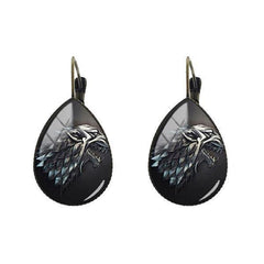 Game of Thrones Stark Earrings | Wolf-Horde-Model 1-