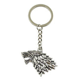 Game Of Thrones Stark Keychain | Wolf-Horde-Silver-