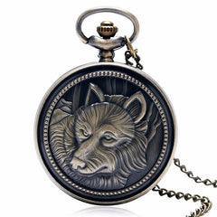 Gusset watch with wolf's head | Wolf-Horde-