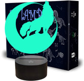 Howling Wolf Touch Lamp | Wolf-Horde Remote 16 changing