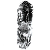 Indian Woman Wolf Tattoo | Wolf-Horde-1-