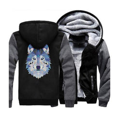 Jacket with Wolf Design | Wolf-Horde Dark Gray Black