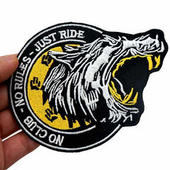 Lone Wolf Biker Patch | Wolf-Horde-Biker-