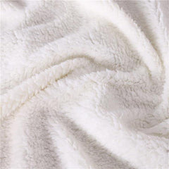 Mandala-style wolf blanket : original design | Wolf-Horde-White-
