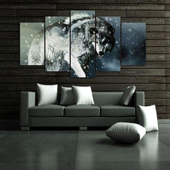 Original Lone Wolf Painting | Wolf-Horde-Small-