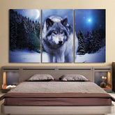 The Painted Dog Wolf | Wolf-Horde-Small (20cmx30cmx3)-without the frame" = simple canvas-