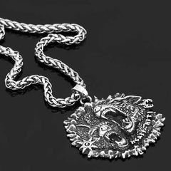 Two Wolves Necklace | Wolf-Horde-Silver-