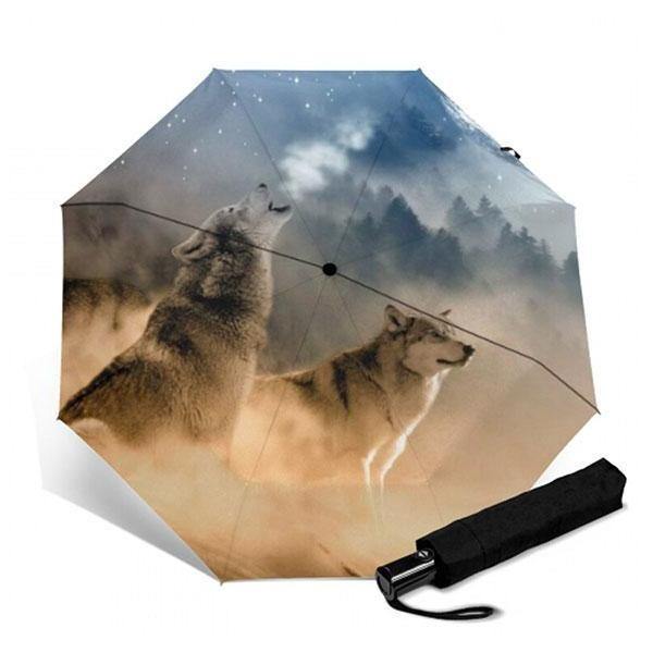 Umbrella With Wolf | Wolf-Horde-Mist-