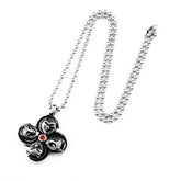 Viking Wolf Head Necklace | Wolf-Horde-Silver-