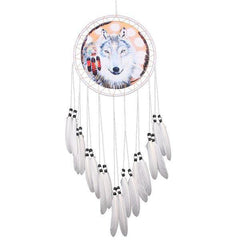 White Wolf Dream Catcher | Wolf-Horde-Catch white wolf dream-