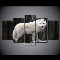 White Wolf Wall Art | Wolf-Horde-Small-