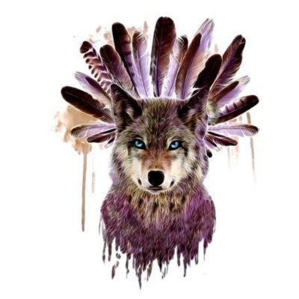 Wolf And Feather Tattoo | Wolf-Horde-