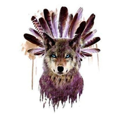 Wolf And Feather Tattoo | Wolf-Horde-