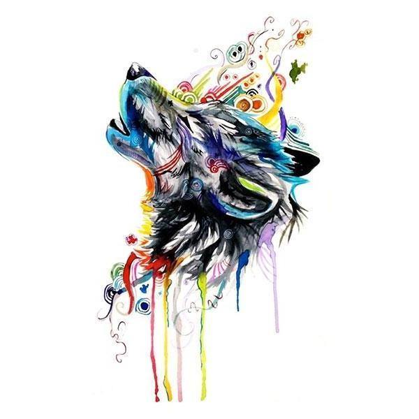 Wolf Color Tattoo | Wolf-Horde-