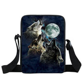Wolf Shoulder Bag howling full moon | Wolf-Horde-howl-
