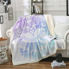 Wolf Design Fleece Blanket | Wolf-Horde-Black-
