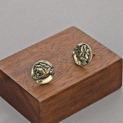 Wolf Earrings Men | Wolf-Horde-Silver-
