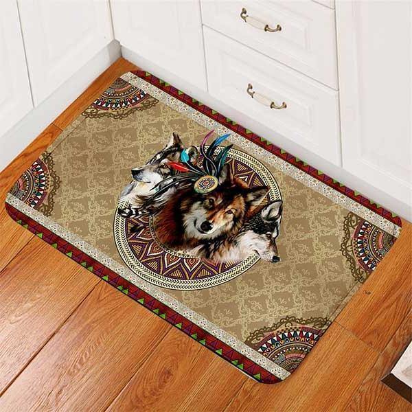 Wolf Floor Rug | Wolf-Horde-40x60cm-