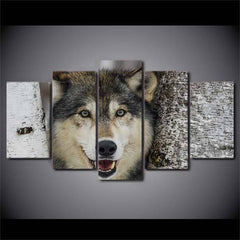 Wolf Head Painting | Wolf-Horde-Small-