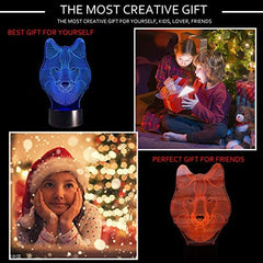 Wolf Led Lamp | Wolf-Horde 16 changing colors