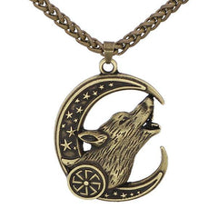 Wolf Moon Pendant | Wolf-Horde-Golden-