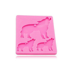 Wolf pack cake mould | Wolf-Horde-Pink-