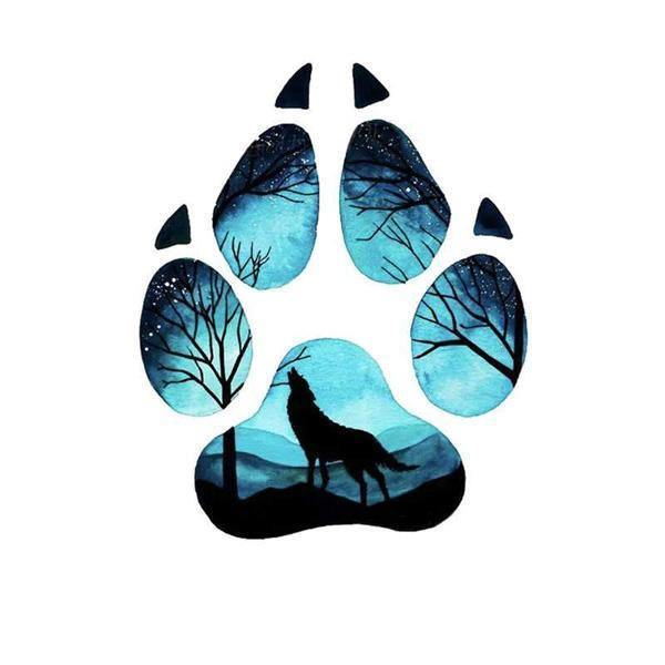 Wolf Paw Temporary Tattoo | Wolf-Horde-