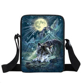 Wolf Shoulder Bag moon shoulder bag | Wolf-Horde-radiant Moon-