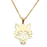 Wolf Spirit Animal Necklace | Wolf-Horde-Golden-