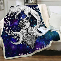 Wolf Spirit Blanket | Wolf-Horde-Black-