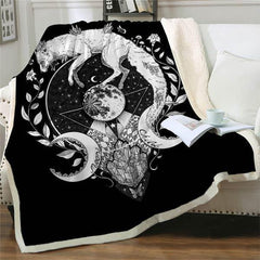 Wolf Spirit Blanket | Wolf-Horde-Black-