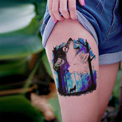 Wolf Tattoo Forest | Wolf-Horde-
