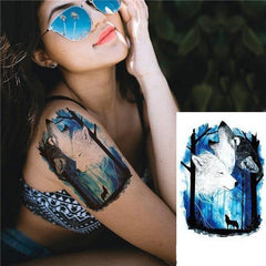 Wolf Tattoo Forest | Wolf-Horde-