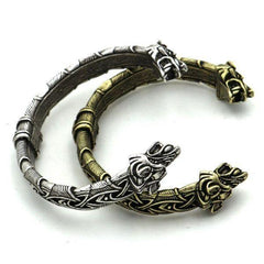 Wolf Torc Bracelet | Wolf-Horde-Silver-