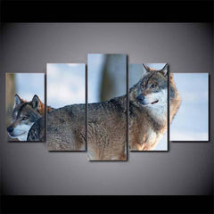 Wolf Wall Art Painting | Wolf-Horde-Small-