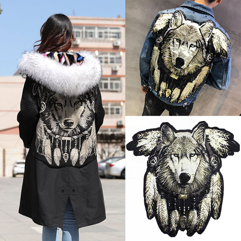 WOLF PATCH DREAM CATCHER