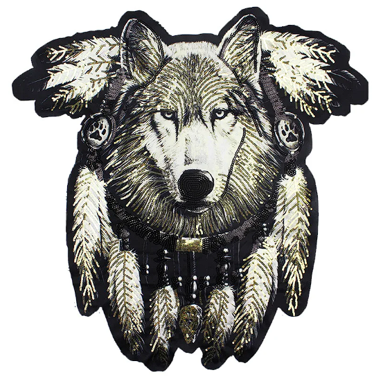 WOLF PATCH DREAM CATCHER