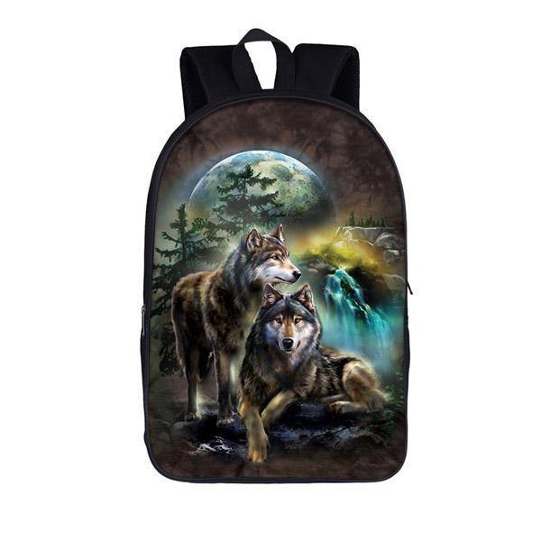 Buy CENTAUR Large 38 L Laptop Backpack Wolf Print Casual Backpack | With  Lunch Bag | Office Bag | School Bag | (Grey) Online at Best Prices in India  - JioMart.