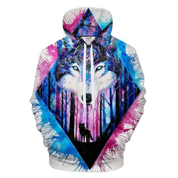 3d Wolf Print Hoodie | Wolf-Horde S