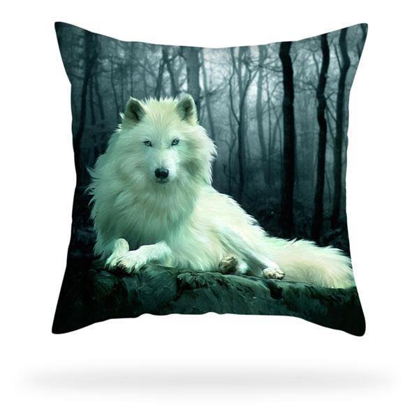 Angelic wolf Pillow Case | Wolf-Horde-45cmX45cm-