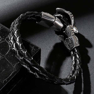 Anger Forest Wolf Head Bracelet | Wolf-Horde-16.5cm-